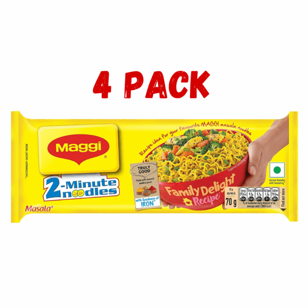 Maggi 2-minute Instant Masala Noodles (Four Pack)