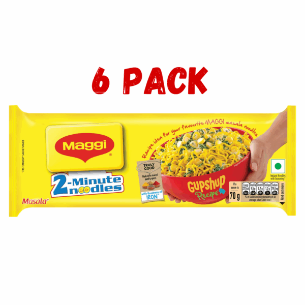 Maggi 2-minute Instant Masala Noodles (Six Pack)