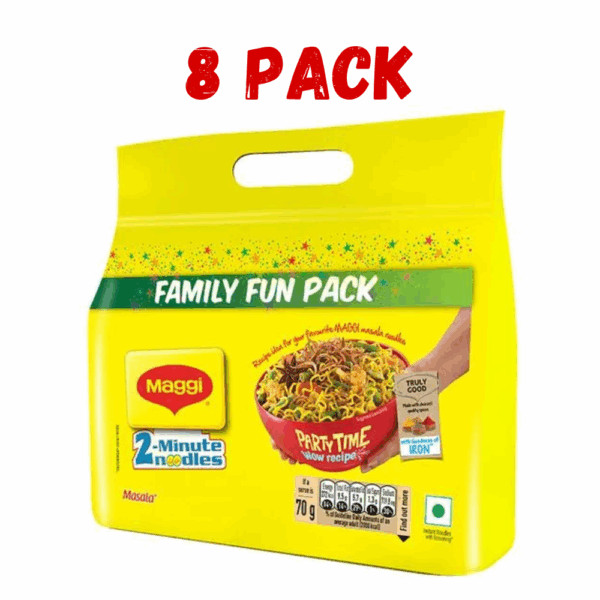 Maggi 2-minute Instant Masala Noodles (Eight Pack)  560g pack